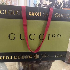 Gucci Olive and Burgundy Tote